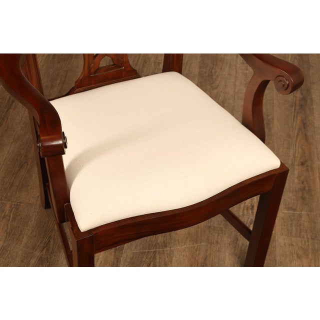 Scarborough House Chippendale Style Pair Of Mahogany Armchairs For Sale - Image 9 of 18