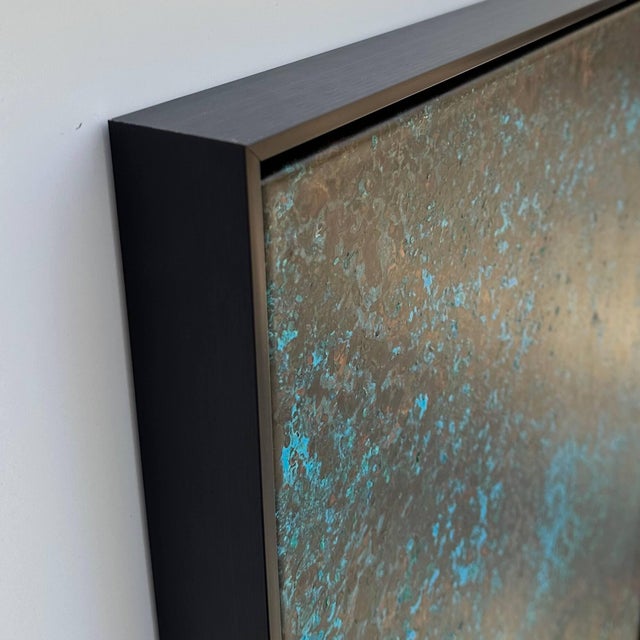 Metal Copper Wall Art With Blue & Green Patina For Sale - Image 7 of 12