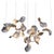 Dune 16 Cluster Chandelier in Silver Anodized Aluminum by Moss Objects For Sale - Image 18 of 18
