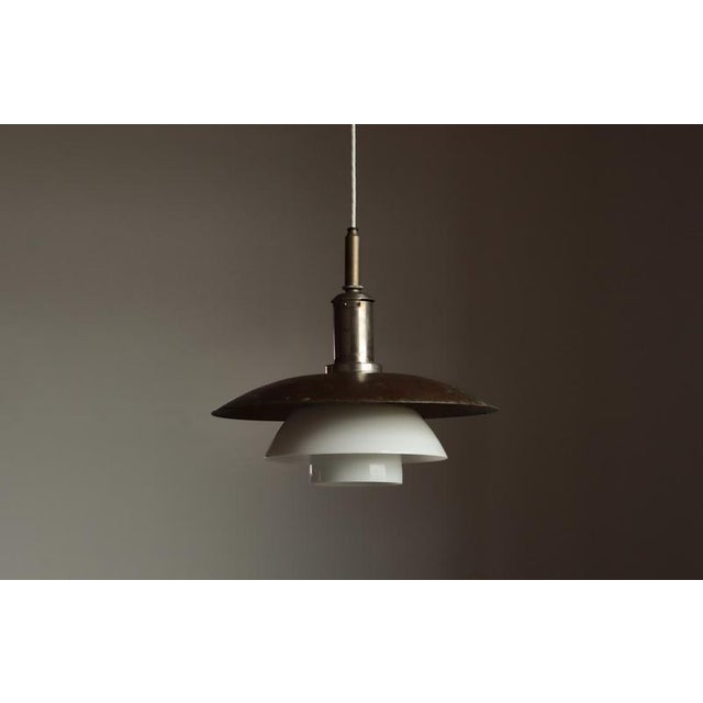 Scandinavian Modern 4/4 Pendant Light in Copper and Glass by Poul Henningsen for Louis Poulsen, 1930s For Sale - Image 16 of 17