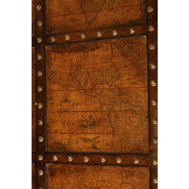 Pulaski 'Espaigne' Large Square Old World Map Storage Coffee Table For Sale - Image 10 of 18