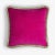 Contemporary Happy Pillow in Fuchsia and Light Green from Lo Decor For Sale - Image 3 of 3