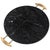 Round Tray in Black Marquina Marble and Brass by La Galleria, 1990s For Sale - Image 9 of 9