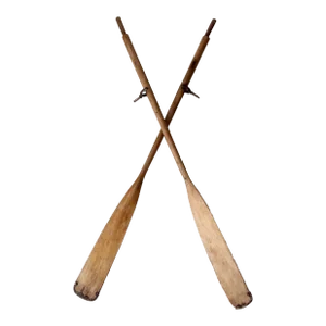 Vintage Wooden Oars Pair