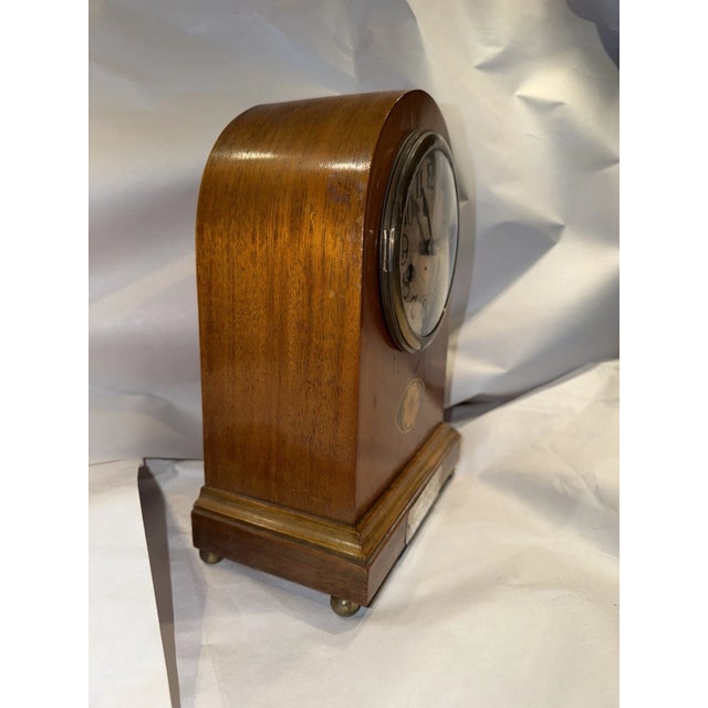 Antique English/German Beehive Style Mantel Clock For Sale - Image 4 of 10