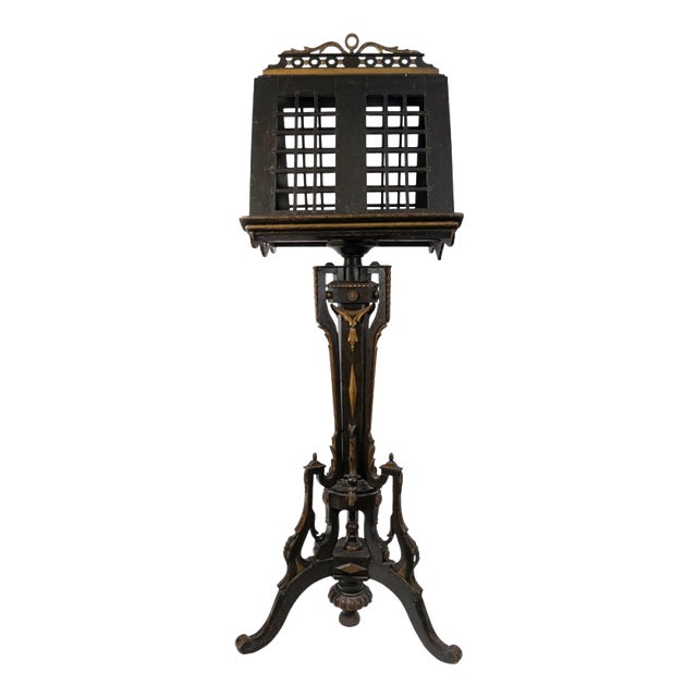 Polychrome Wooden Music Stand, 18th Century For Sale