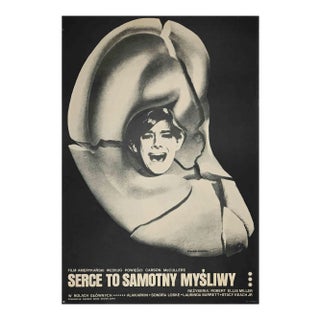 Serce to Samotny Myśliwy, Vintage Poster by Ryszard Kiwerski, Late 20th Century For Sale