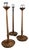 Taishō Japanese Shokudai Temple Candlesticks, 1920, Set of 3 For Sale
