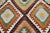 Mid 20th Century Turkish Diamond Kilim Rug-5’7’x9’1" For Sale - Image 6 of 13