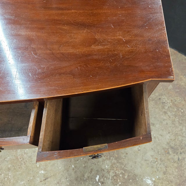 1910s Mahogany Edwardian Bowfront Inlaid Sideboard For Sale - Image 14 of 17