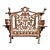 Antique Early 19thC Polish Brass Bench Menorah Lions Eagle Hanukkah Lamp Rare For Sale