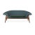 Fried egg sofa petrol forest green by Warm Nordic Dimensions: D 186 x W 68 x H 68 cm Material: Textile upholstery, Solid...