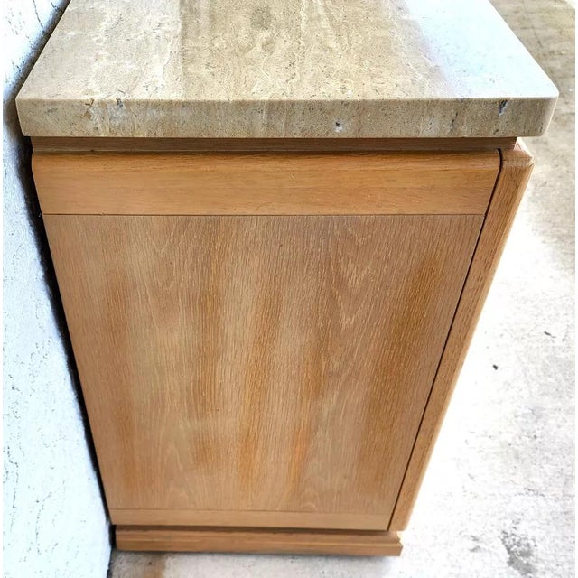 Thomasville Nightstands Blonde Marble Tops Pair For Sale In Miami - Image 6 of 12