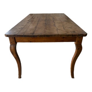 Rustic Solid Wood Dining Table For Sale