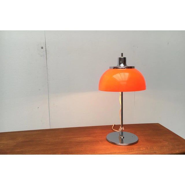 Vintage Space Age Italian Faro Table Lamp from Guzzini, 1970s For Sale - Image 3 of 18