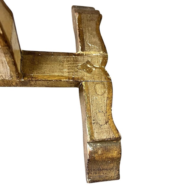 Vintage Italian Florentine Folding Tray Tables With Stand - Set of 4 For Sale - Image 10 of 12