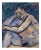 Edgardo Corbelli, Blue Nude, 1953, Oil For Sale