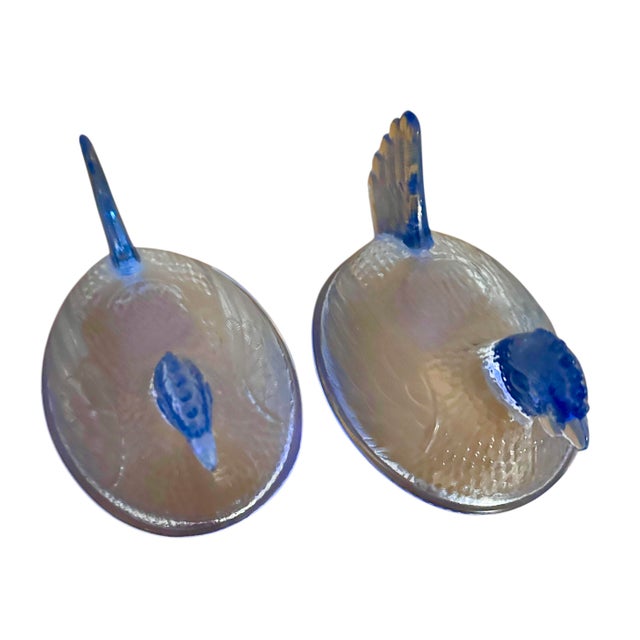1970s A Pair of Indiana Glass Cornflower Blue Hen on a Nest Covered Dishes For Sale In Birmingham - Image 6 of 12