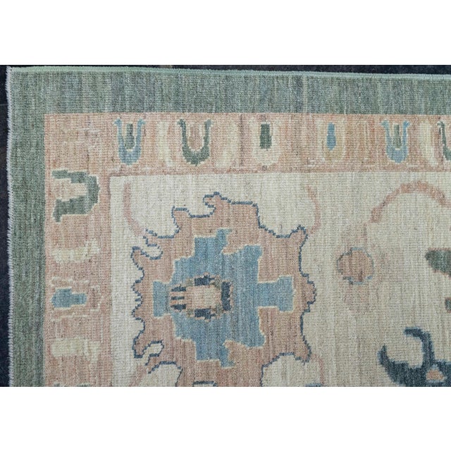 Early 21st Century Turkish Oushak Antique Look Rug 12'1" x 15'3" #20360 For Sale - Image 5 of 8