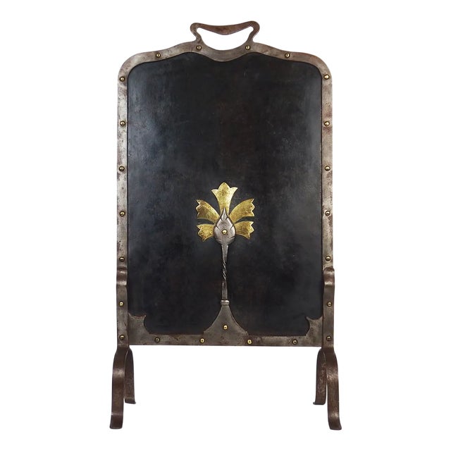 Arts & Crafts Pare-Feu Firewall, 1890s For Sale