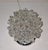 Vintage Table Lamp with Relief Glass Shade in Chrome-Plated Metal Mount, 1970s For Sale - Image 6 of 7
