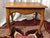 Wood Vintage Colonial Revival Solid Oak End Table With Queen Anne Legs For Sale - Image 7 of 12