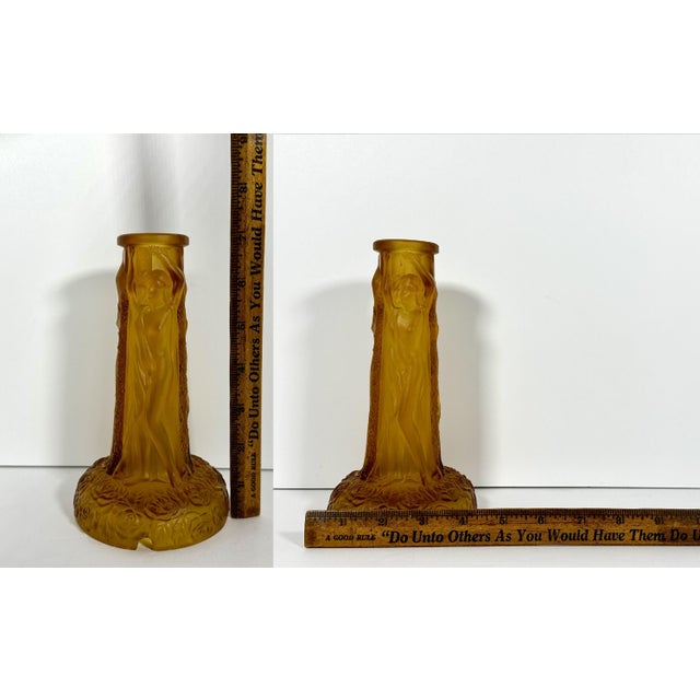 Art Deco Czech Glass Nudes Lamp Base c. 1930s Rare For Sale - Image 10 of 10