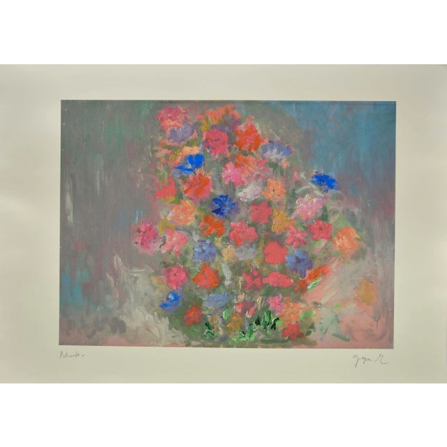 Martine Goeyens, Il Mio Bouquet, 21st Century, Original Digigraph Print For Sale - Image 3 of 3