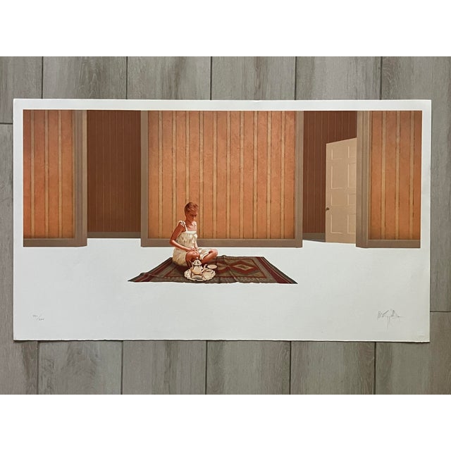 Abstract William Baggett, Original Lithograph Entitled 'Travel Fantasy', Signed, Numbered, Circa 1980s For Sale - Image 3 of 7