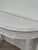 Wood Late 19th Century Louis XVI Ornately Carved Wood Demi-Lune With White Gesso Finish For Sale - Image 7 of 8
