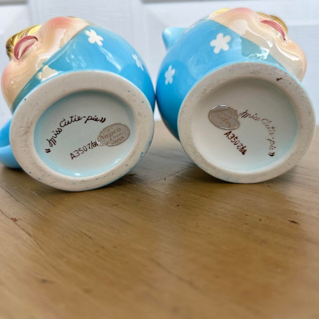 Napco Miss Cutie pie ナプコ　ミスキュートパイ　クリーマー Mid 20th Century Napco “Miss Cutie Pie” Sugar Bowl and