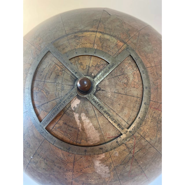 1920s Antique Desktop World Globe - Denoyer-Geppert Cartocraft For Sale - Image 5 of 9