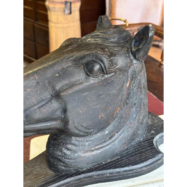 19th Century Wooden Horse Head Trade Sign For Sale - Image 18 of 18