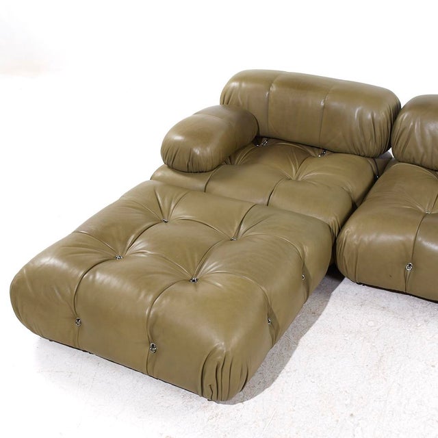Mario Bellini for B&b Italia Camaleonda Mid Century Leather Sectional Sofa For Sale In Chicago - Image 6 of 10