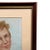 Mid-Century Modern Mid Century Modern Framed Portrait Painting of a Woman in Blue and Pink For Sale - Image 3 of 6