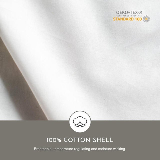 Traditional Premium Winter Weight Goose Down Duvet with Cotton Shell, Twin For Sale - Image 3 of 7