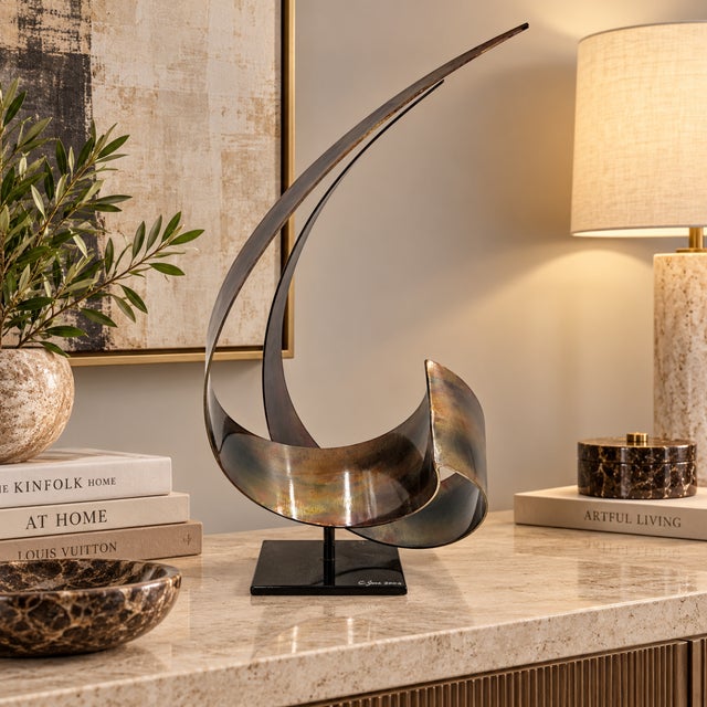 Curtis Jere Curtis Jere Abstract Modernist Lacquered Steel Sculpture, Circa 2004 For Sale - Image 4 of 13
