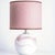 White and Pink Glass Table Lamp from Holmegaard, 1970s For Sale - Image 4 of 13