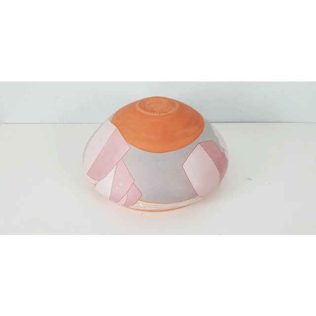 1980 Vintage Modernist Art Pottery Vase, Signed/ Sold For Sale In Miami - Image 6 of 8