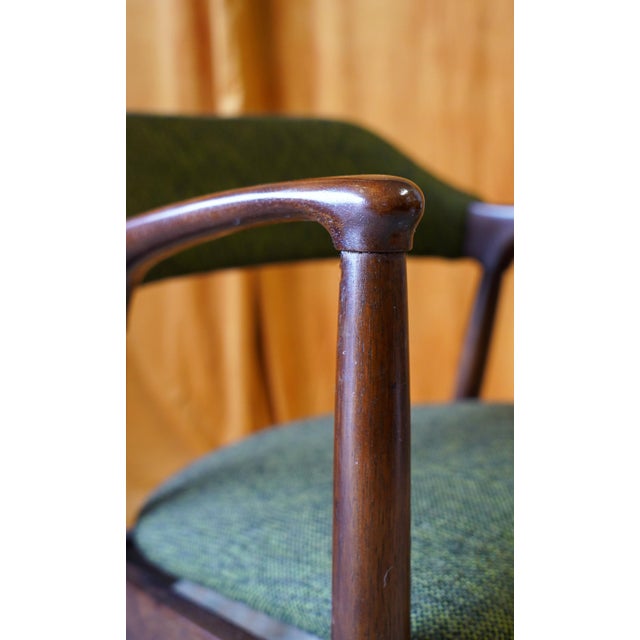 Mid-Century Modern Kosuga Armchair With Original Green Tweed Upholstery, Japan, C. 1960s–1970s For Sale - Image 9 of 17