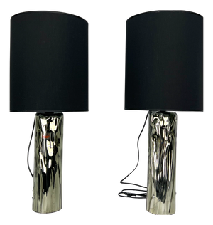 Murano Glass Table Lamps from Barovier & Toso, 1970s, Set of 2