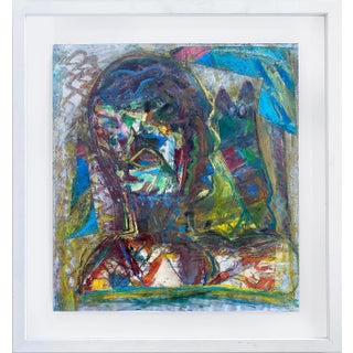 Original Figurative Abstract Painting by Warren Fischer, 1989 For Sale