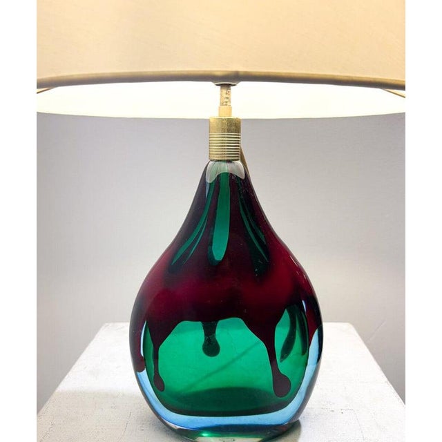 Murano Glass Table Lamp, Italy, 1950s For Sale - Image 3 of 5