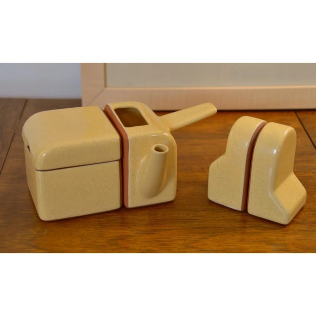 Early 21st Century Postmodern Handmade and Signed Cream and Sugar, Salt and Pepper Set 4 Pieces For Sale - Image 11 of 11