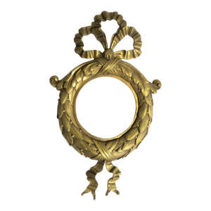 19th Century Bronze D'ore Ribbon Wreath Applique