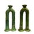 19th Century Morocco Green Ceramic Candleholders from Tamegroute, Set of 2 For Sale - Image 18 of 18