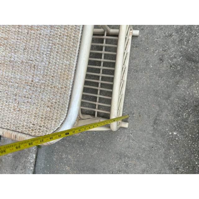 1980s Vintage Rattan Magazine Holder Table For Sale In West Palm - Image 6 of 12