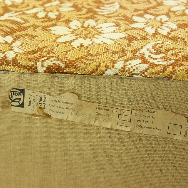 Mid-Century Wingchair on Wheels from Ton, Former Czechoslovakia, 1960s For Sale - Image 13 of 14