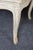 Pair Louis XV Style French Cream Distressed Painted Cane Back Armchairs For Sale - Image 16 of 16