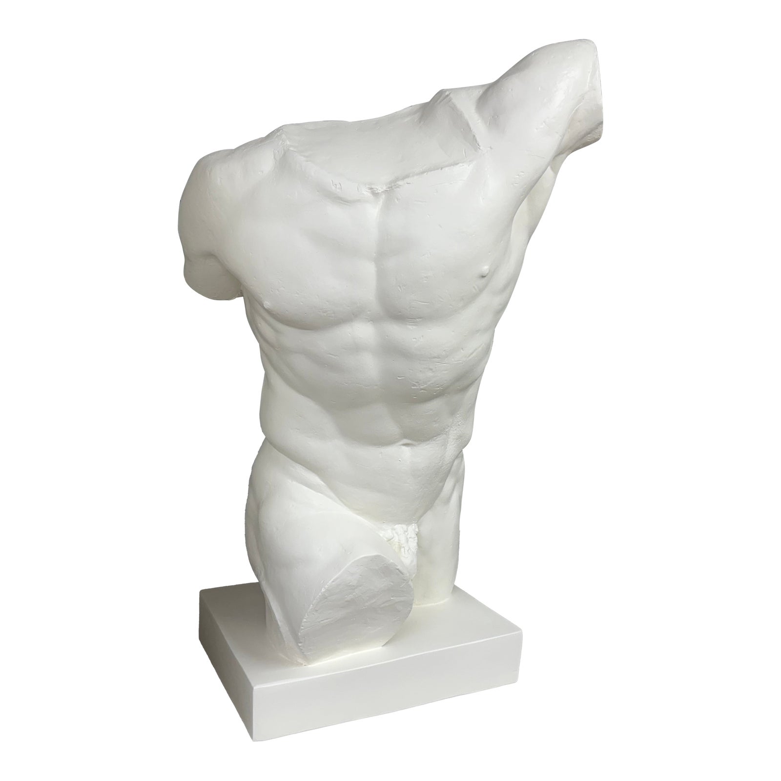 1940s Italian Plaster Male Torso Sculpture of a Classical Athlete ...